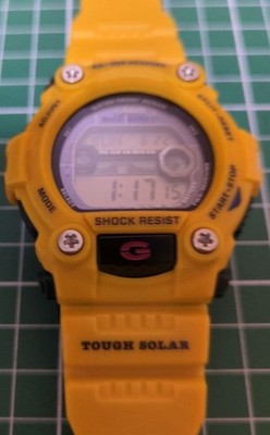 CASIO G-SHOCK DIGITAL YELLOW GW-7900CD-9JF TOUGHSOLA TESTED JAPAN USED F/S