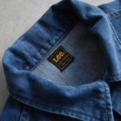 LEE 101-J DENIM JACKET INDIGO 70S 80S VINTAGE MEN SIZE XL MADE IN USA USED