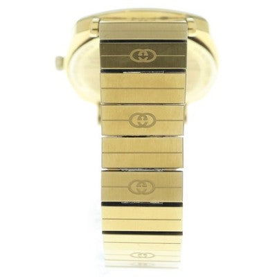 GUCCI GRIP YA157403 UNISEX ADULT WRISTWATCH GOLD QUARTZ WORKING FROM JAPAN