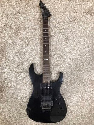 ESP M-II DELUXE ELECTRIC GUITAR BLACK CUSTOM WIRING MODDED PICKUPS JAPAN MODEL