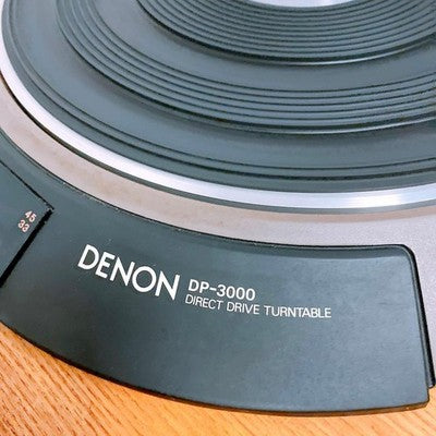 DENON DP-3700 TURNTABLE RECORD PLAYER DP-3000 + DA-305 - TESTED & WORKING