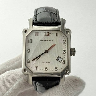 HAMILTON LLOYD 000221 AUTOMATIC WATCH SILVER DIAL MENS NEW STRAP BOX