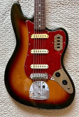 FENDER BASS VI ELECTRIC BASS GUITAR SUNBURST WITH SOFT CASE