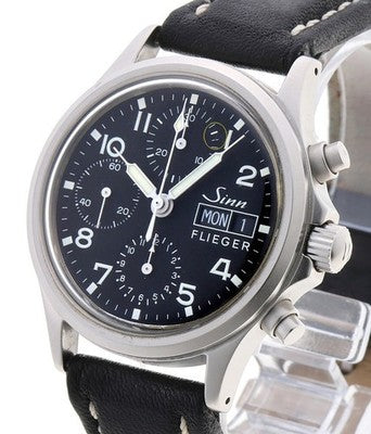SINN 356 FLIEGER CHRONOGRAPH 356.6109 BLACK AUTOMATIC MEN'S WRISTWATCH