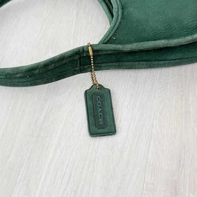 VINTAGE COACH SONOMA ERGO GREEN NUBUCK LEATHER HANDBAG 90S RARE MINI BAG