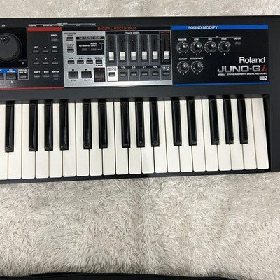 ROLAND JUNO-GI 61-KEY SYNTHESIZER W/ AC ADAPTER HEADPHONES PEDAL  AS IS