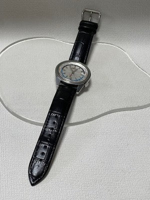 SEIKO WORLD TIME AUTOMATIC 6117-6010 SILVER DIAL VINTAGE MEN'S WATCH - WORKING