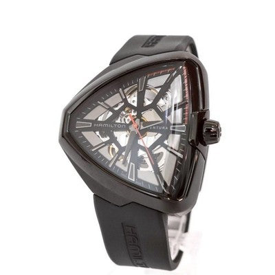 HAMILTON VENTURA SKELETON AUTO LIMITED EDITION 999 PCS H24595331 BLACK WATCH