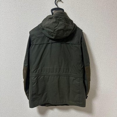 BARBOUR X TOKITO BEACON HERITAGE MILITARY WAXED JACKET OLIVE GREEN SIZE SMALL