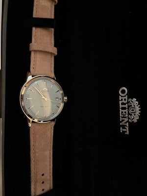 ORIENT BAMBINO 38 RN-AC0M06L BABY BLUE DIAL AUTOMATIC LIMITED EDITION WATCH