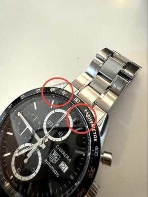 TAG HEUER CARRERA CV2010.BA0794 AUTOMATIC CHRONOGRAPH WATCH TACHYMETER BLACK BOX