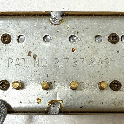 1980S GIBSON PAF PAT NO 2.737.842 GOLD HUMBUCKER PICKUP SET VINTAGE TESTED