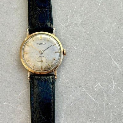 BULOVA HAND-WOUND VINTAGE WATCH USED FROM JAPAN CONFIRMED WORKING