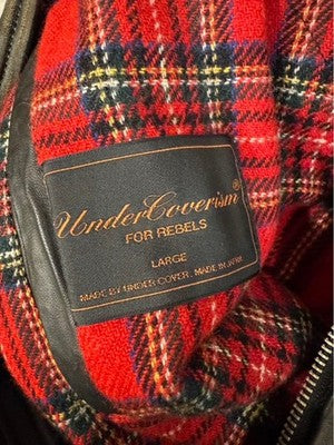 UNDERCOVER 04AW BUT BEAUTIFUL PERIOD STUDS DOUBLE RIDERS JACKET L LEATHER USED