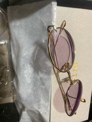 DITA DTX506 BELIEVER Sunglasses Gold Round Frame Demo Lens Unused w/ Box
