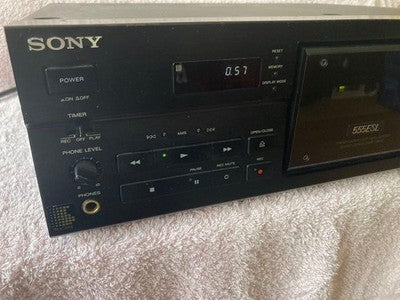 SONY TC-K555ESL 3 HEAD STEREO CASSETTE DECK DOLBY B/C VINTAGE TESTED WORKING