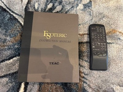 ESOTERIC P-0 VRDS FLAGSHIP CD TRANSPORT HIGH-END AUDIO PLAYER W/ REMOTE MANUAL