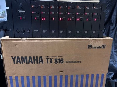 YAMAHA TX816 FM TONE GENERATOR MODULE TF1 X8 POWER TESTED FROM JAPAN AS IS