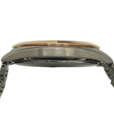 EIKO ASTRON ORIGIN SBXY034 7B72-0AD0 RADIO SOLAR GOLD BEZEL MEN'S WATCH
