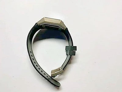 JUNGHANS MEGA1000 ALL TITANIUM MEN'S WATCH SQUARE FACE SILICONE BAND DIGITAL