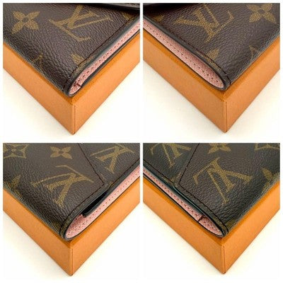LOUIS VUITTON VICTORINE MONOGRAM ROSE BALLERINE TRI-FOLD WALLET M62360 JAPAN