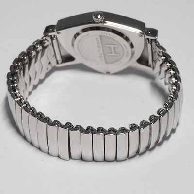 HAMILTON VENTURA H915 QUARTZ BLACK DIAL STAINLESS STEEL MEN'S WATCH USED