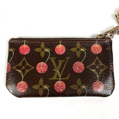 LOUIS VUITTON MONOGRAM CHERRY POCHETTE CLES COIN PURSE KEY POUCH M95042