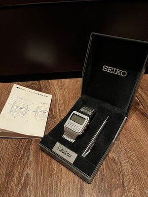 SEIKO DEAD STOCK DPZ010 C153-5011 CALCULATOR DIGITAL  FOR PARTS OR NOT WORKING
