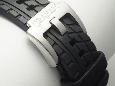 GRAHAM SILVERSTONE MERCEDES GP TRACKMASTER 2MEAS.B01A BLACK CARBON WATCH USED