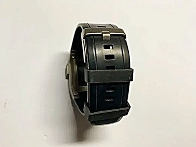 JUNGHANS MEGA1000 ALL TITANIUM MEN'S WATCH SQUARE FACE SILICONE BAND DIGITAL
