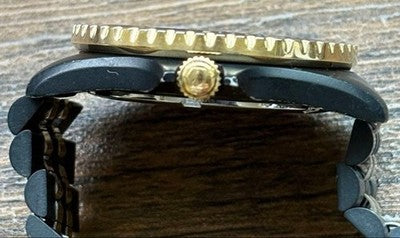 TAG HEUER 1000 PROFESSIONAL 200M 980.029N MEN'S WATCH BLACK GOLD VINTAGE