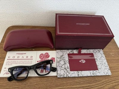 JACQUES MARIE MAGE GODARD SUNGLASSES NOIR BLACK ACETATE LIMITED 500 W/BOX