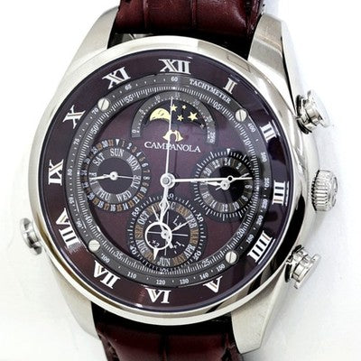 Citizen Campanola AH4080-01Z Quartz Watch Red Dial 42mm Moonphase Mint /w Box