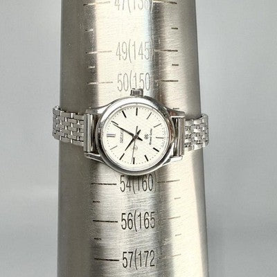 GRAND SEIKO 4J51-0AA0 QUARTZ WATCH SUNBURST DIAL LION MEDALLION LADIES JAPAN