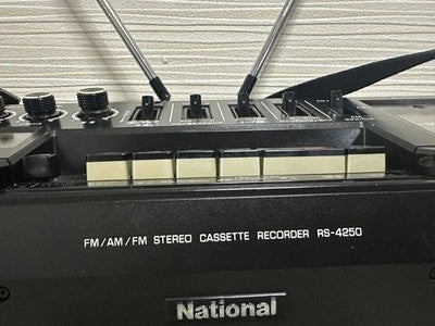NATIONAL RS-4250 STEREO MAC ST-5 VINTAGE BOOMBOX RADIO CASSETTE PLAYER SERVICED