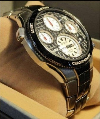 SEIKO KINETIC CHRONO MX7000 9T82 LIMITED EDITION 500 TITANIUM MEN WATCH SATX001