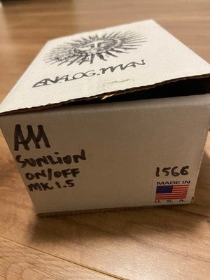 ANALOG MAN SUN LION FUZZ BOOSTER GUITAR PEDAL - RARE SUNBENDER OPTION JAPAN