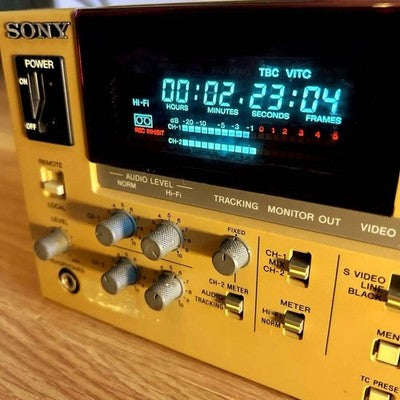 SONY SVO-5800 COMMERCIAL S-VHS VIDEO CASSETTE RECORDER - TBC TESTED FROM JAPAN