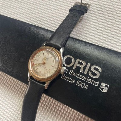 ORIS BIG CROWN 7400B POINTER DATE GOLD BEZEL AUTOMATIC WATCH W/BOX