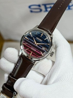 SEIKO PRESAGE COCKTAIL TIME SRPK75J1 PURPLE SUNSET LIMITED 9000 AUTO WATCH MINT