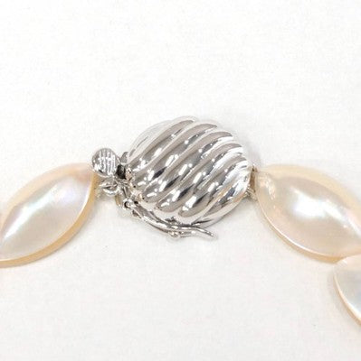 TASAKI PEARLS MABE PEARL NECKLACE K14WG METAL FITTINGS FASHION JEWELRY