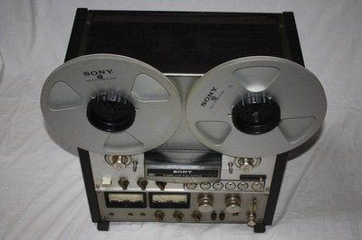 SONY TC-R7-2 OPEN REEL TAPE DECK RECORDER, RARE, FULLY FUNCTIONAL W/ 2 REELS