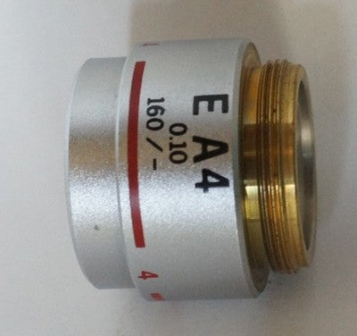 Olympus E Achromat 4x 0.10 Objective Lens 160/- For CH2 BH2 Used Excellent