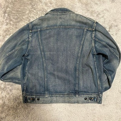 RRL RALPH LAUREN LEELAND INDIGO DENIM TRUCKER JACKET SIZE M FROM JAPAN