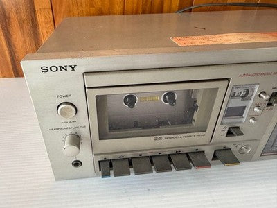 SONY TC-K50 STEREO CASSETTE TAPE DECK VINTAGE MADE IN JAPAN JUNK ITEM