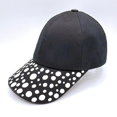 LOUIS VUITTON YAYOI KUSAMA CAP M7069L INFINITY DOT BLACK UNISEX RARE HAT