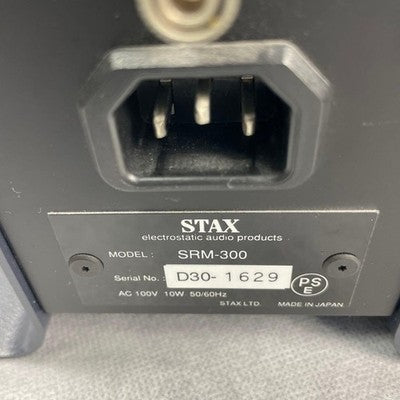 STAX SRM-300 AMPLIFIER W/ SR-202 HEADPHONES & OYAIDE POWER CABLE - TESTED
