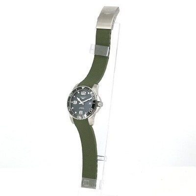 LONGINES HYDROCONQUEST L3.781.4.06.9 41MM SS GREEN DIAL AUTOMATIC WATCH BOX MINT