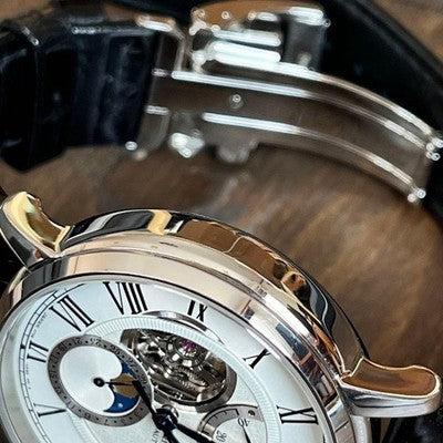 ORIENT STAR MECHANICAL MOON PHASE RK-AM0001S AUTOMATIC STAINLESS LEATHER WATCH