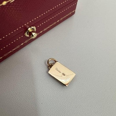 CARTIER 18K YELLOW GOLD 750 INGOT PENDANT TOP CHARM ONLY NO CHAIN AUTHENTIC 4.2G